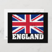 Union Jack British Flag Postcard Postkarte (Vorne/Hinten)