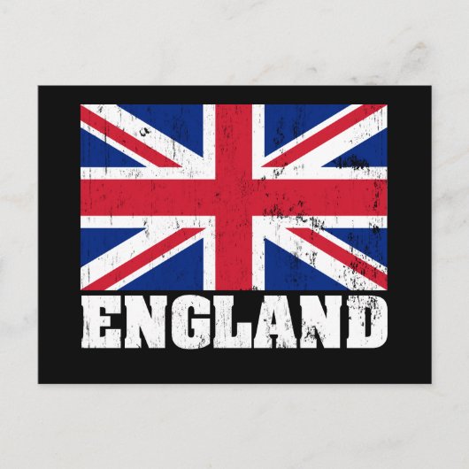 Union Jack British Flag Postcard Postkarte (Vorderseite)
