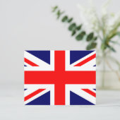 Union Jack British Flag Postkarte (Stehend Vorderseite)