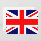Union Jack British Flag Postkarte (Vorne/Hinten)