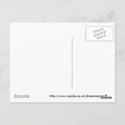 Union Jack British Flag Postkarte (Rückseite)