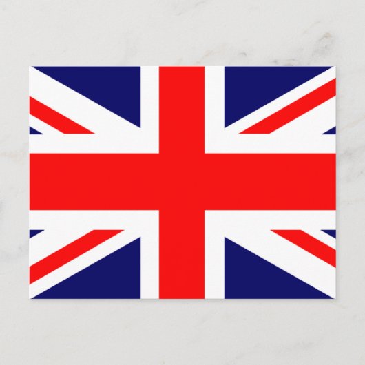 Union Jack British Flag Postkarte (Vorderseite)