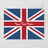 Union Jack British Flag Postkarte (Vorderseite)