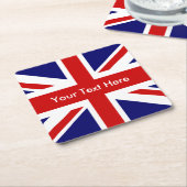 Union Jack British Flag Rechteckiger Pappuntersetzer (angewinkelt)