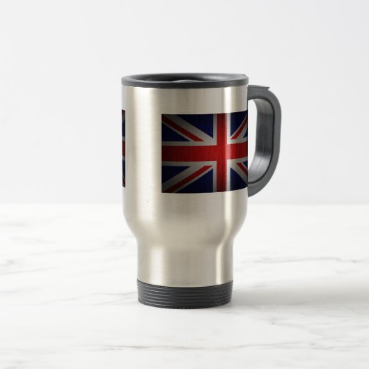 Union Jack British Flag Reisebecher (VorderseiteRechts)