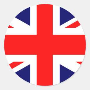 Union Jack British Flag Runder Aufkleber