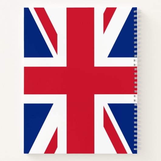 Union Jack ~ British Flag SpiralNotebook Notizblock (Rückseite)