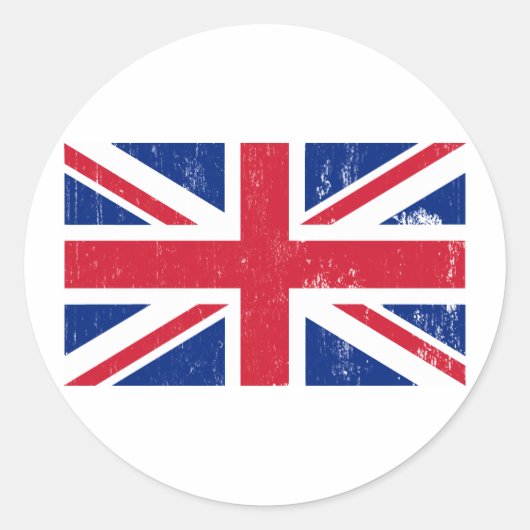 Union Jack British Flag Sticker (Vorderseite)