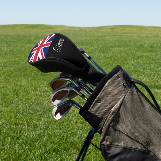 Union Jack British Flag UK Golf Head Cover Golf Headcover (In SItu)