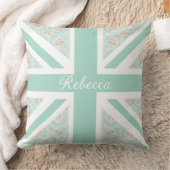 Union Jack British Rose Garden Throw Cushion Kissen (Decke)