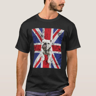 Union Jack Bulldog England Vereinigtes Königreich  T-Shirt