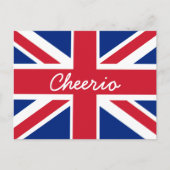 Union Jack Cheerio Postkarte (Vorderseite)