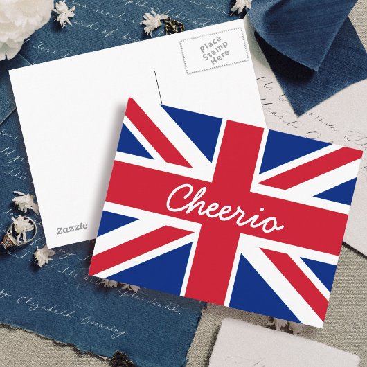 Union Jack Cheerio Postkarte
