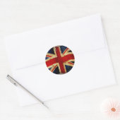 Union Jack Classic Round Aufkleber (Umschlag)