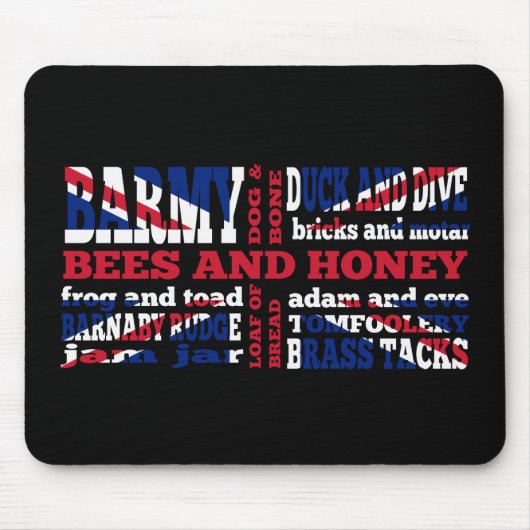 Union Jack, Cockney-Rhythmus Mousepad (Vorne)