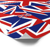 Union Jack Collage Poster (Ecke)