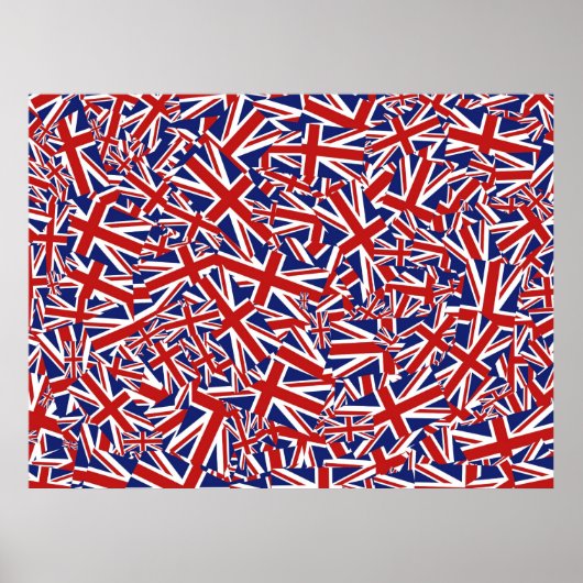 Union Jack Collage Poster (Vorne)