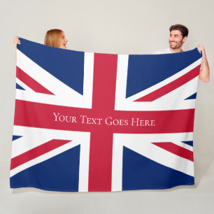 Union Jack Custom British Flag of England Fleecedecke