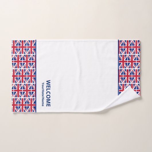 Union Jack Custom Hotel Badhandtuch Set (Handtuch)