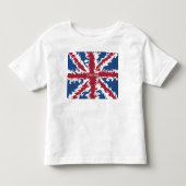 Union Jack Custom typografisches top ,UK Liquid Ar (Vorderseite)