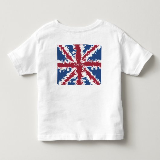 Union Jack Custom typografisches top ,UK Liquid Ar (Rückseite)