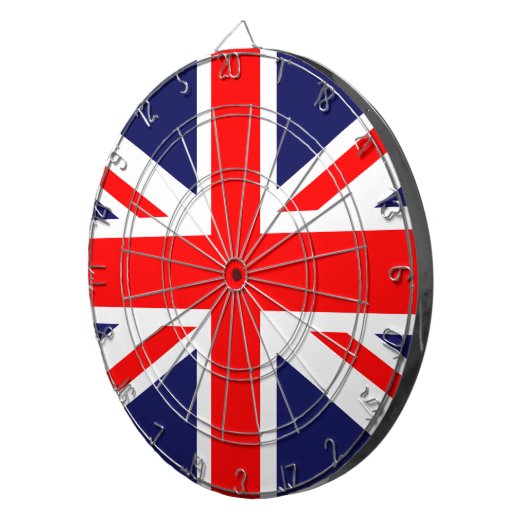 Union Jack Dart Board Dartscheibe (Vorderseite rechts)