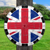 Union Jack Dartboard & British Flag / UK-Spiel Dartscheibe