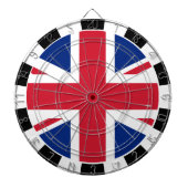 Union Jack Dartboard & British Flag / UK-Spiel Dartscheibe (vorne)
