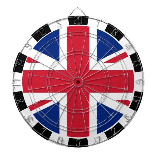 Union Jack Dartboard & British Flag / UK-Spiel Dartscheibe (vorne)
