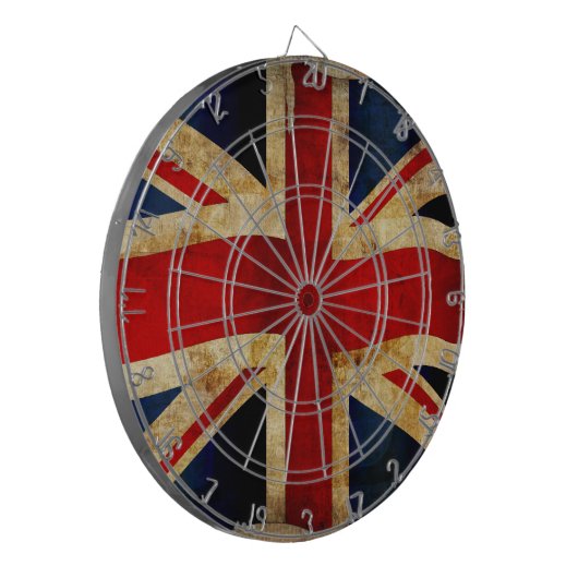 Union Jack Dartscheibe (Vorderseite Links)