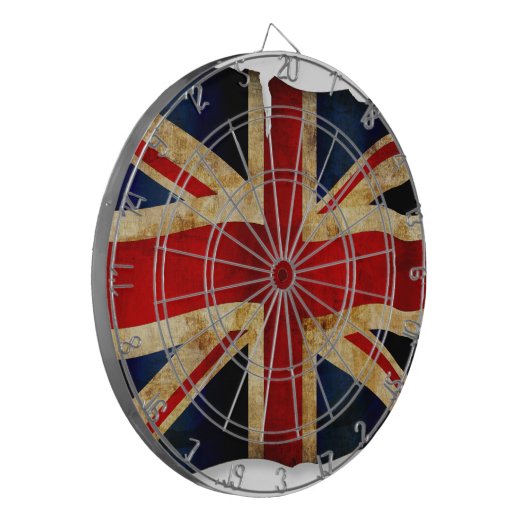 Union Jack Dartscheibe (Vorderseite Links)