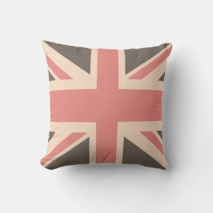 Union Jack - Designer weich verblasst Kissen