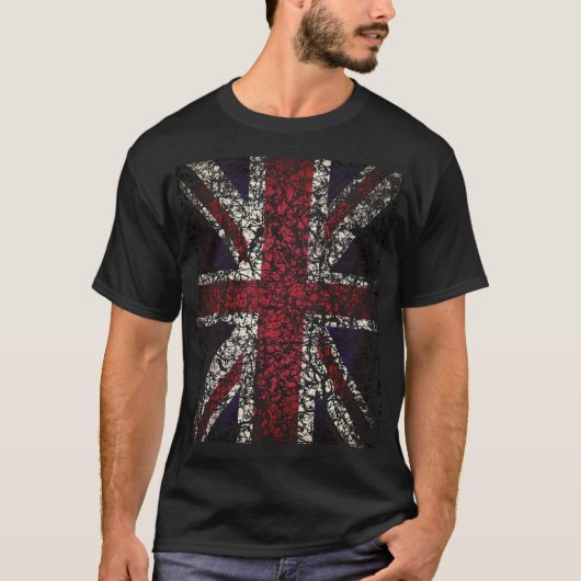 Union Jack Distressed T-Shirt (Vorderseite)