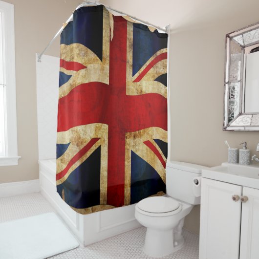 Union Jack Duschvorhang (Beispiel)