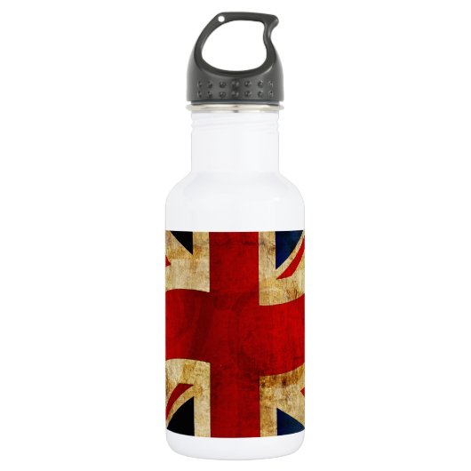 Union Jack Edelstahlflasche (Vorderseite)