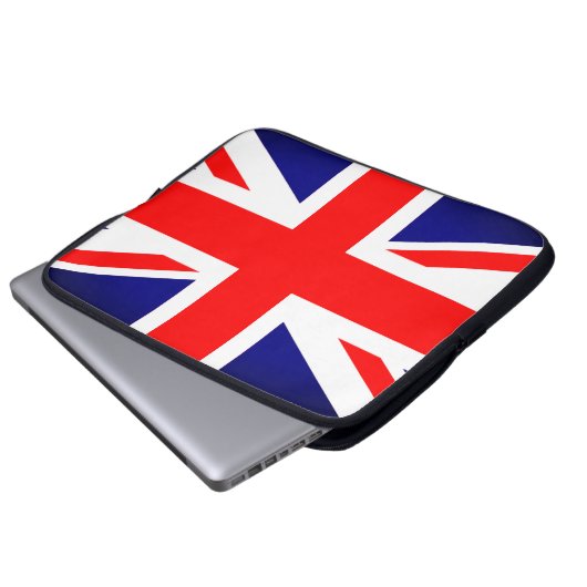 Union Jack Electronics Bag Laptopschutzhülle (Vorne Knopf)