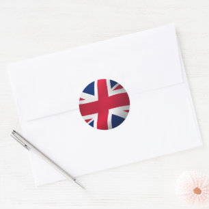 UNION JACK ENGLAND FLAG RUNDER AUFKLEBER
