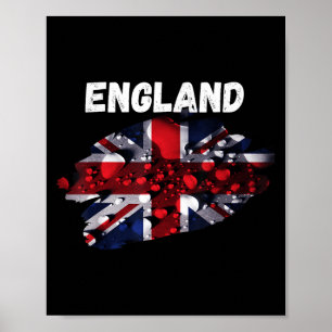 Union Jack England Raining Vereinigtes Königreich Poster