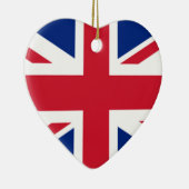 Union Jack English British Flag Valentine Ornament (Rechts)