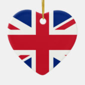 Union Jack English British Flag Valentine Ornament (Vorne)