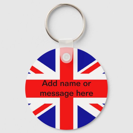 Union Jack English flagge UK pom Schlüsselanhänger (Vorderseite)