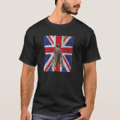Union Jack Excalibur England United Kingdom Britis T-Shirt (Vorderseite)