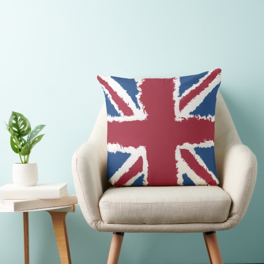 Union Jack Flag Art von Heva Weva Kissen (Stuhl )