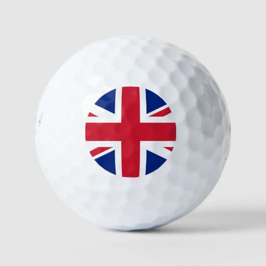 Union Jack Flag be6 gbcnt Golfball (Vorderseite)