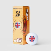 Union Jack Flag be6 gbcnt Golfball (Verpackungen)