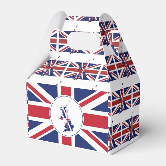 UNION JACK FLAG | British Map | Patriotisch Geschenkschachtel (Vorderseite)