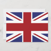 Union Jack Flag British Wedding Einladung (Rückseite)