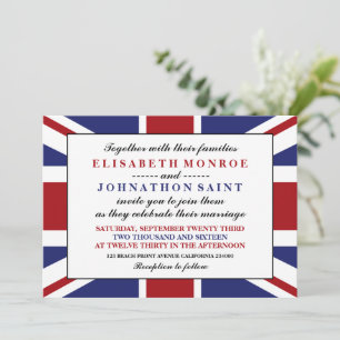 Union Jack Flag British Wedding Einladung