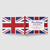 Union Jack Flag British Wedding Gästebuch (Voll)