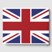 Union Jack Flag British Wedding Gästebuch (Rückseite)